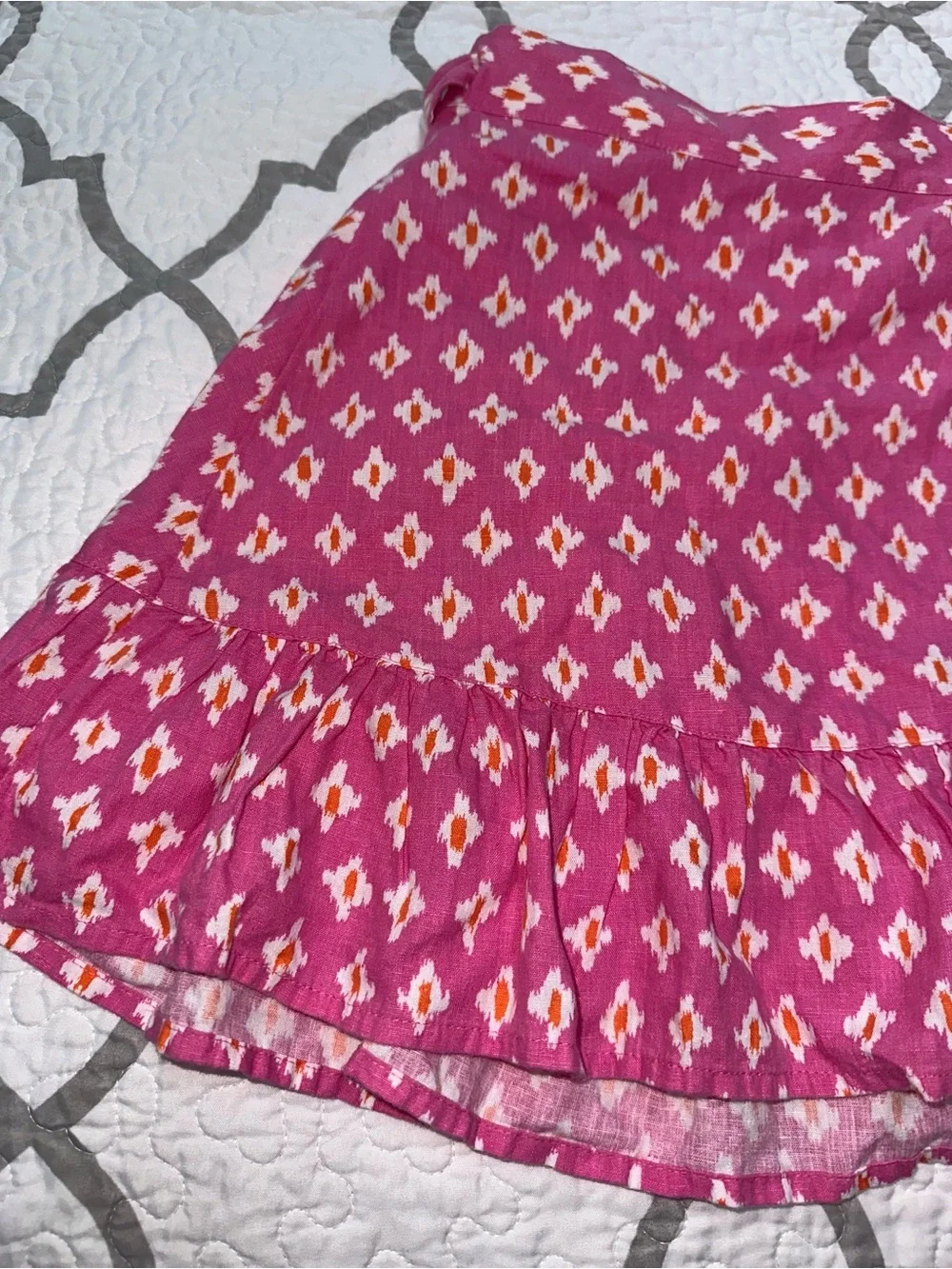 Aerie Pink Pattern Wrap Skirt Women’s Size Small